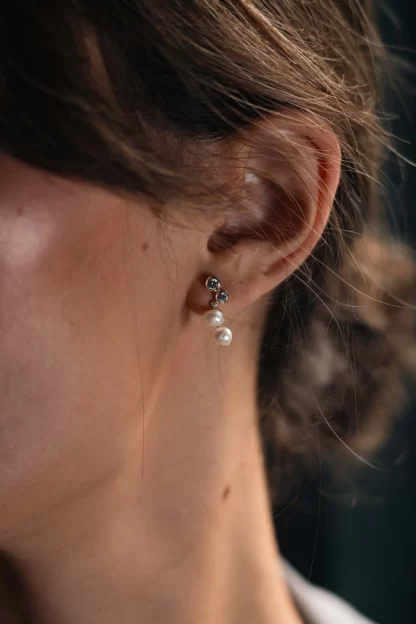 Tutti & Co Oyster Earrings Silver - Image 3
