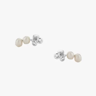 Tutti & Co Oyster Earrings Silver