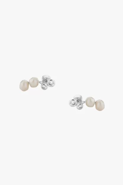 Tutti & Co Oyster Earrings Silver