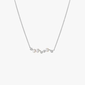 Tutti & Co Oyster Necklace Silver
