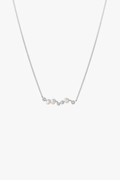 Tutti & Co Oyster Necklace Silver
