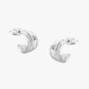 Tutti & Co Spiral Earrings Silver - Image 3