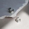 Tutti & Co Spiral Earrings Silver - Image 2