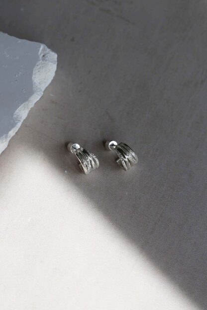 Tutti & Co Spiral Earrings Silver