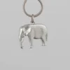 Lancaster & Gibbings Pewter Key Ring Elephant
