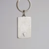 Lancaster & Gibbings Pewter Key Ring Small Raised Heart