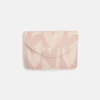 Caroline Gardener Pink Checkmate Hearts Cardholder Coin Purse