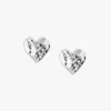 Tutti & Co Heart Earrings Silver (EA669S) - Image 2