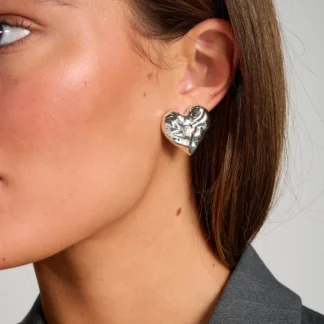 Tutti & Co Heart Earrings Silver (EA669S)