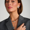 Tutti & Co Heart Earrings Silver (EA669S) - Image 3