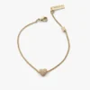 Tutti & Co Pave Heart Bracelet Gold (BR673G) - Image 2