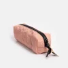Caroline Gardener Pink Flower Quilt Zip Case