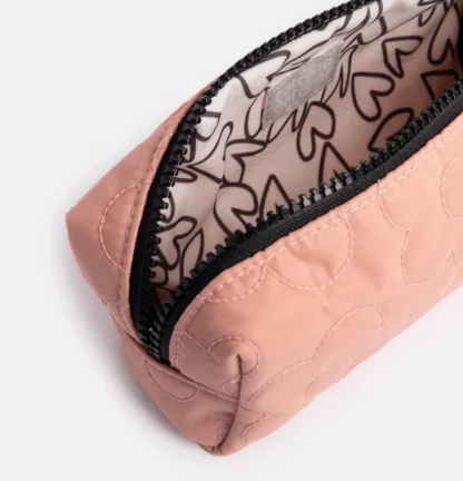 Caroline Gardener Pink Flower Quilt Zip Case - Image 3
