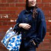 Caroline Gardener Blue Floral Coated Weekend Bag - Image 5