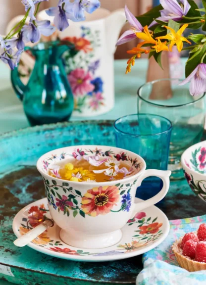 Emma Bridgewater Garden Flowers Large Teacup and Saucer