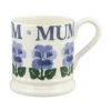Emma Bridgewater Blue Pansies Mum 1/2 Pint Mug - Image 2