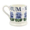 Emma Bridgewater Blue Pansies Mum 1/2 Pint Mug - Image 4