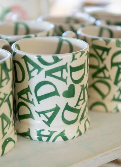 Emma Bridgewater D.A.D Green 1/2 Pint Mug - Image 7