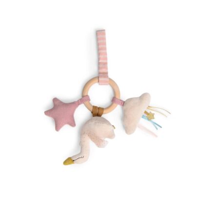 Moulin Roty Swan Wooden Ring Rattle La Petite Ecole de Danse - Image 3
