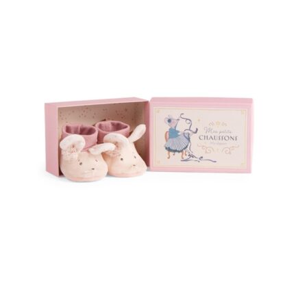 Moulin Roty Mouse Baby Slippers La Petite Ecole de Danse