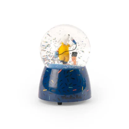 Moulin Roty Puce and Pilou Musical Snow Globe