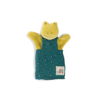 Moulin Roty La Grande Famille Hand Puppet Perlette The Frog