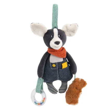 Moulin Roty Puce and Pilou Puce Hanging Activity Doll