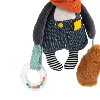 Moulin Roty Puce and Pilou Puce Hanging Activity Doll - Image 3