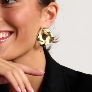 Tutti & Co Eclipse Earrings Gold (EA679G)