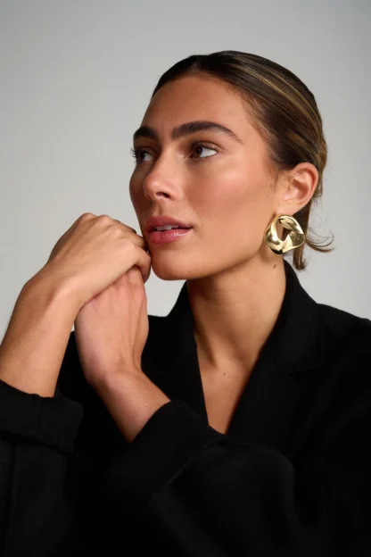 Tutti & Co Eclipse Earrings Gold (EA679G) - Image 2