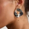 Tutti & Co Eclipse Earrings Silver (EA679S) - Image 2