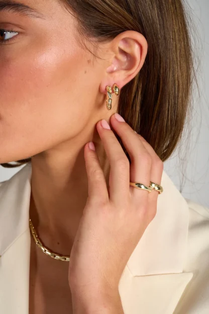 Tutti & Co Isle Earrings Gold (EA681G) - Image 3