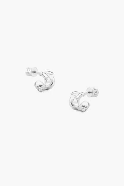 Tutti & Co Ripple Earrings Silver (EA678S) - Image 2