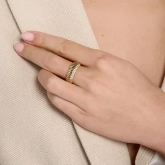 Tutti & Co Sunlit Ring Gold (RN355G)