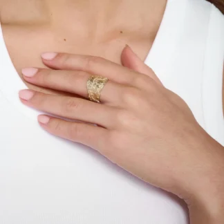 Tutti & Co Urban Ring Gold (RN356GL)