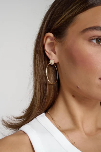 Tutti & Co Quay Earrings Gold (EA677G)