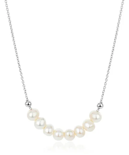 Claudia Bradby Angelina Silver Pearl Choker Necklace - Image 2