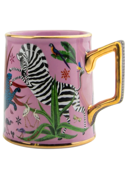 Ortigia Sicilia Tazza Ceramic Pink Mug - Image 3