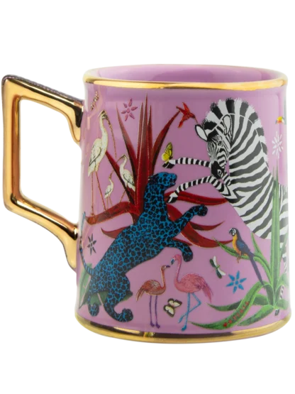 Ortigia Sicilia Tazza Ceramic Pink Mug - Image 5