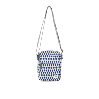 Roka Bond Recycled Small Cross Body Bag Denim Rain