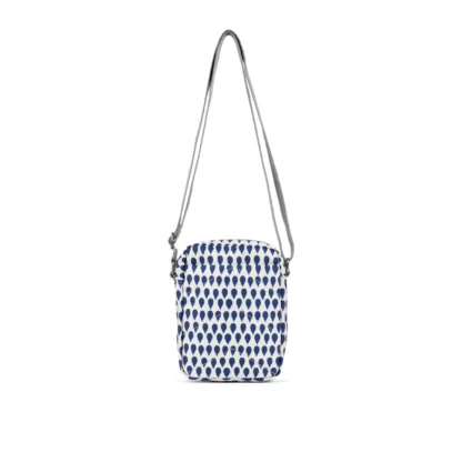 Roka Bond Recycled Small Cross Body Bag Denim Rain - Image 3