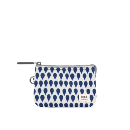 Roka Wallet Carnaby Recycled Small Denim Rain