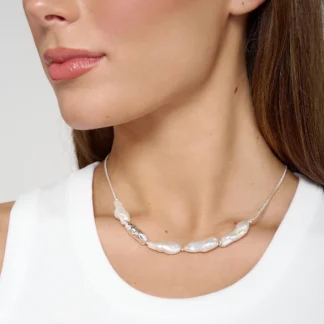 Tutti & Co Lustre Necklace Silver