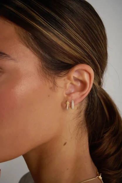 Tutti & Co Cosmic Earrings Gold - Image 2