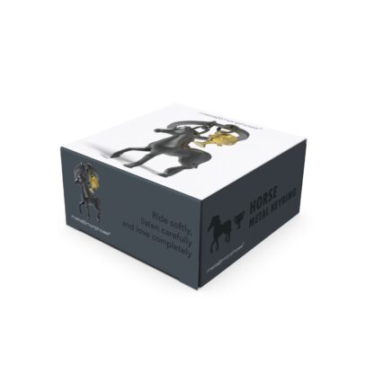 Metalmorphose - Black Horse & Trophy Keyring - Image 3