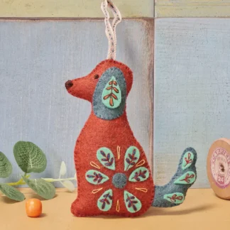 Corinne Lapierre at Gifted Boston Spa - Felt Sewing Kit - Folk Dog Front