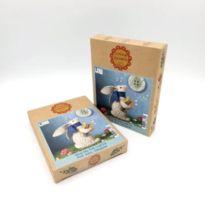Corinne Lapierre Wool Mix Felt Craft Kit Prof Hare Stargazer - Image 2