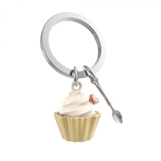 Metalmorphose - Cupcake and Spoon Keyring