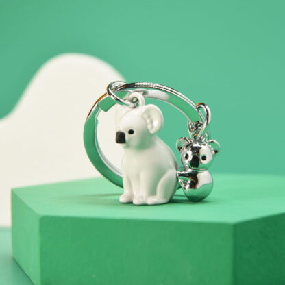 Metalmorphose - Grey Koala and Baby Keyring - Image 2