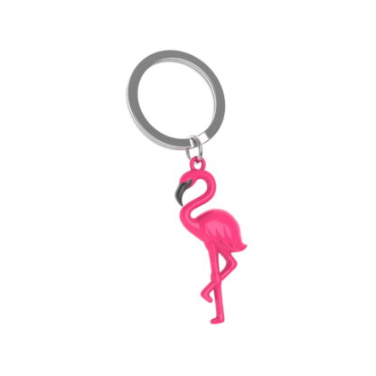 Metalmorphose - Pink Flamingo Keyring